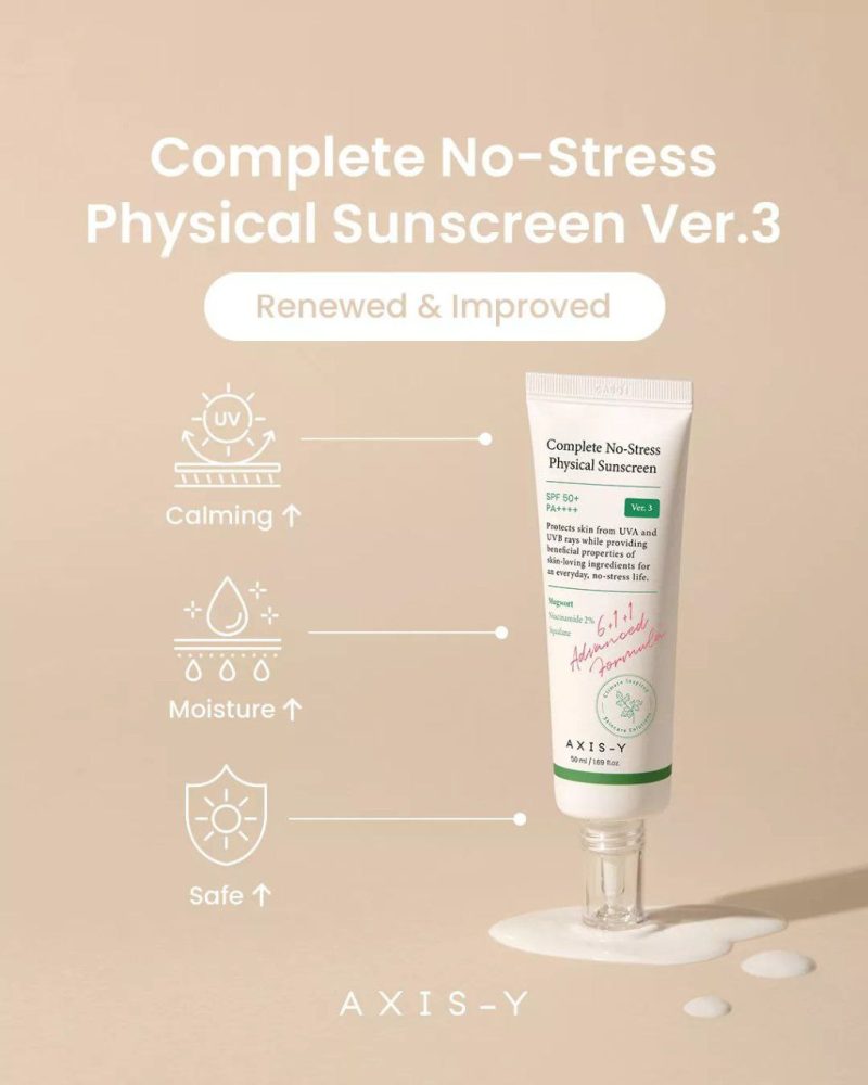 ضدآفتاب فیزیکی اکسیس وای Axis-Y Complete No-Stress Physical Sunscreen
