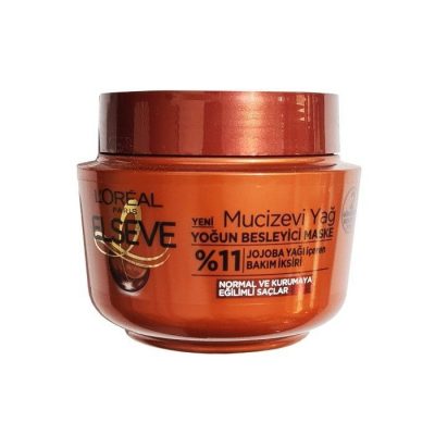 ماسک مو موهای خشک روغن جوجوبا لورال Loreal Mucizevi Yag Yogun Besleyici